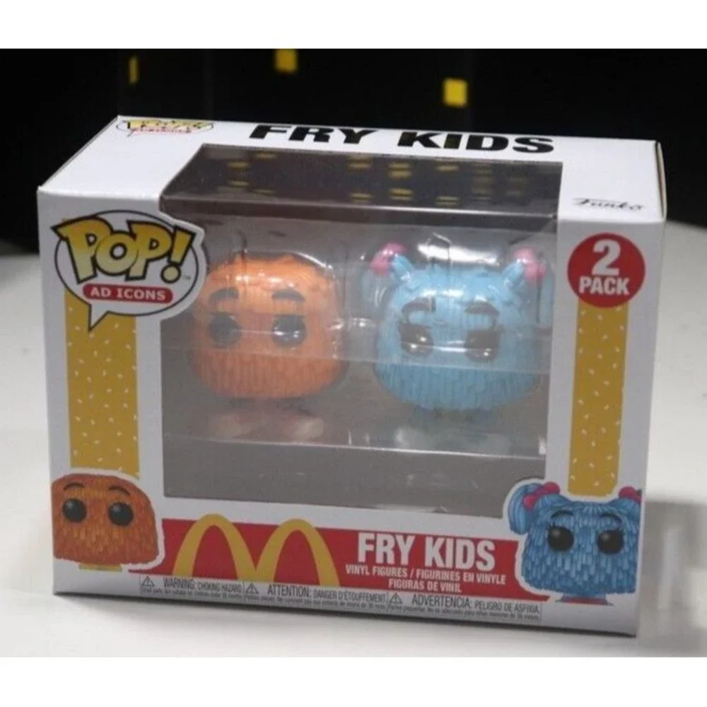 Funko Pop Vinyl McDonalds Ad Icons Fry Guys Orange Blue 2 Pack